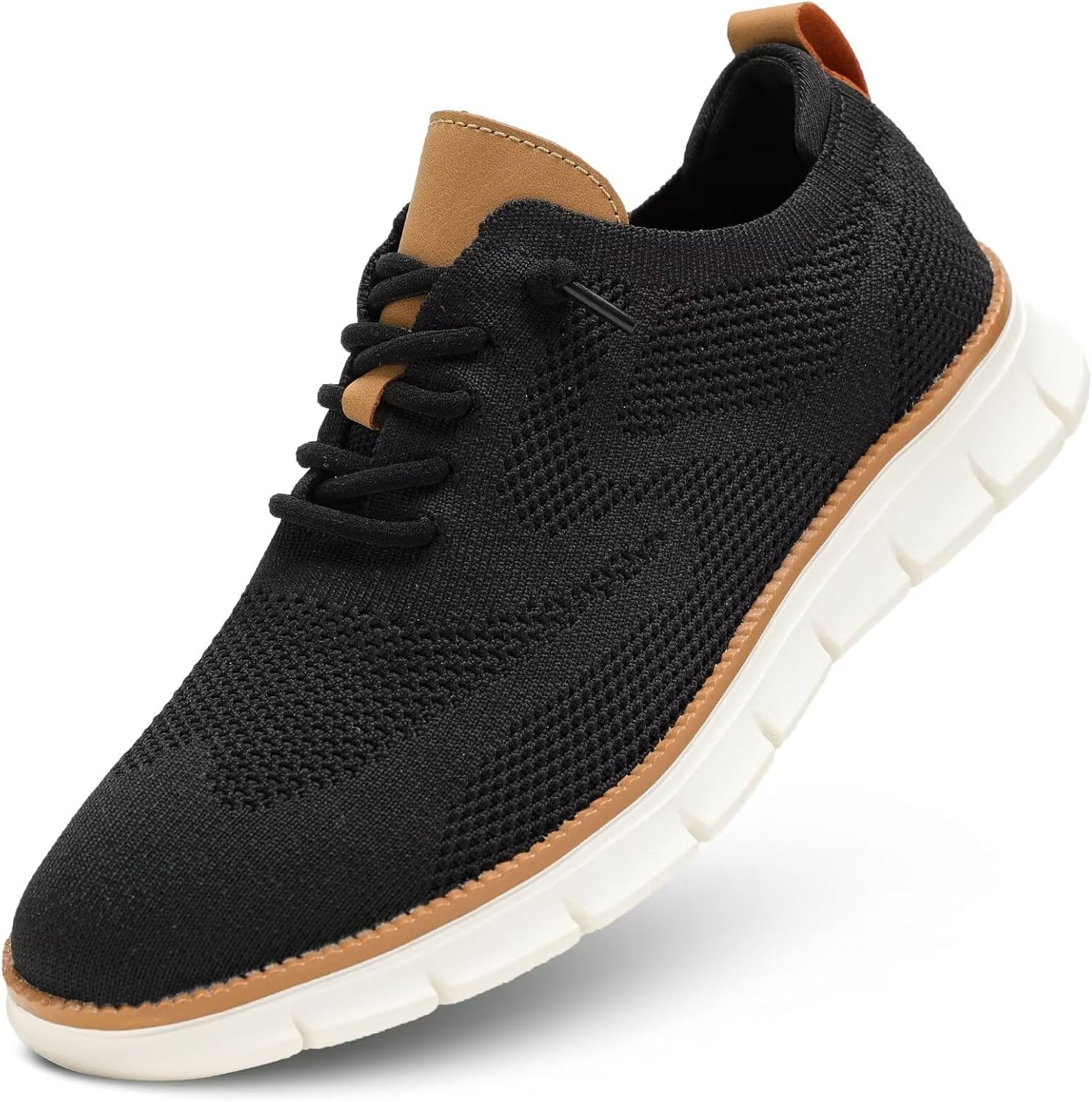 Men's Casual Dress Shoes Fashion Walking Sneakers Mesh Business Oxfords Work Lightweight Soft Sole