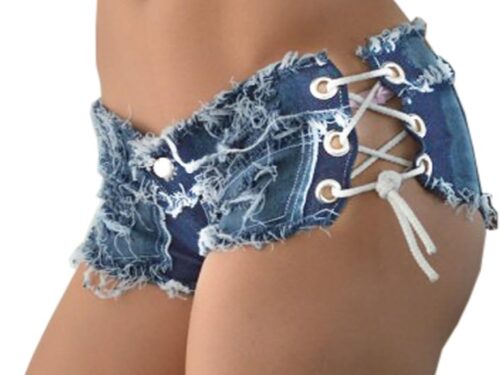 Women Sexy Cut Off Low Waist Denim Jeans Shorts Mini Hot Pants